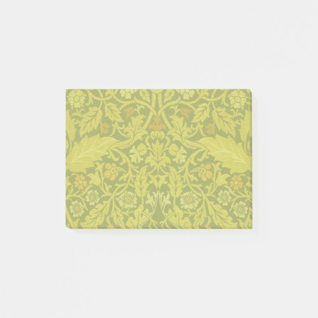  William Morris Violet Columbine Navy Floral Post-it Notes (Front)