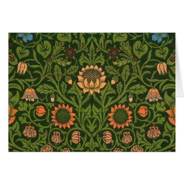 William Morris Violet et Columbine Art Rug (Devant horizontal)