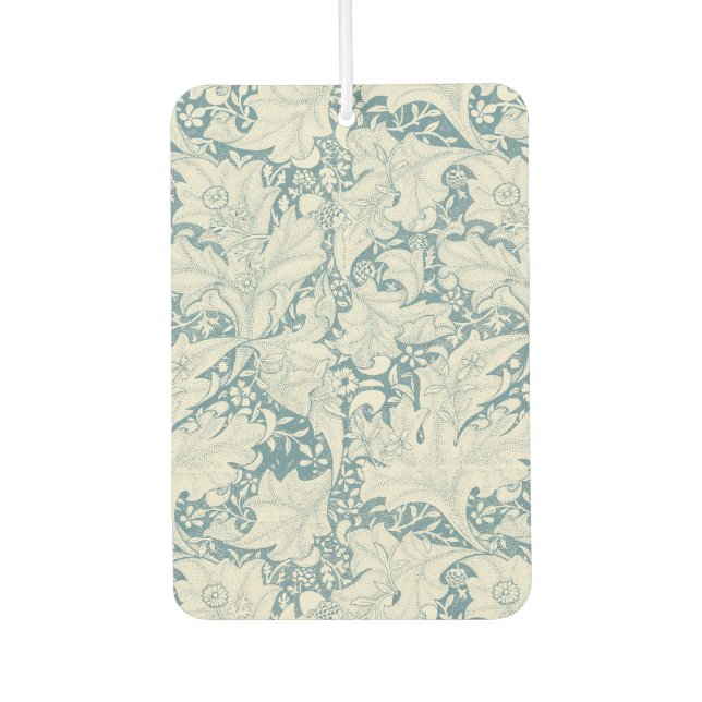 William Morris Wallflower floral blue damask  Air Freshener (Front)