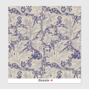 William Morris Wallflower Pattern Antique Blue