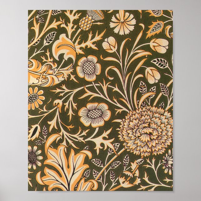 william morris wallpaper cherwell design poster (Front)