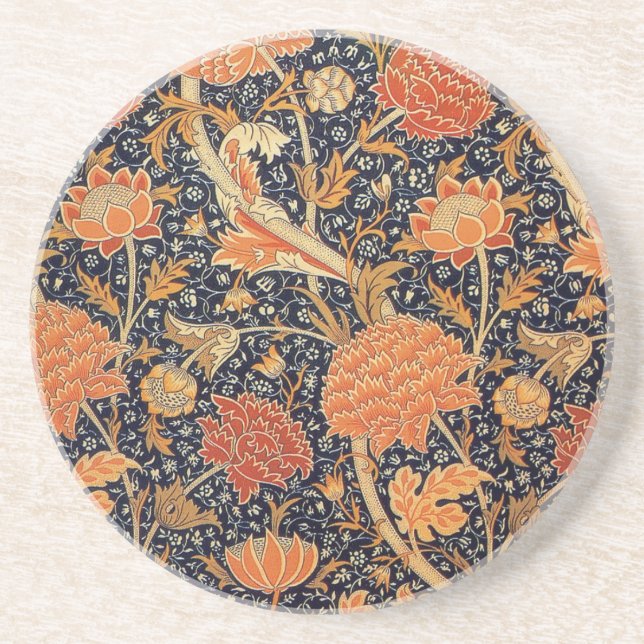 William Morris Wallpaper Cray Design Coaster (Front)