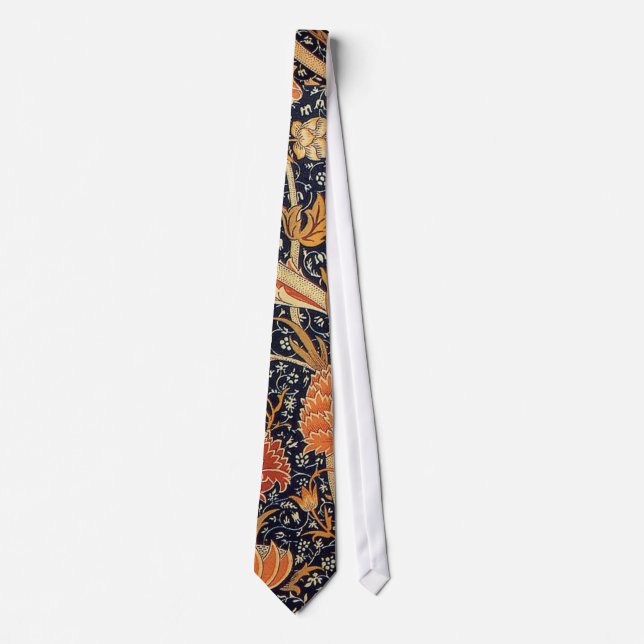 William Morris Wallpaper Cray Design Tie (Front)