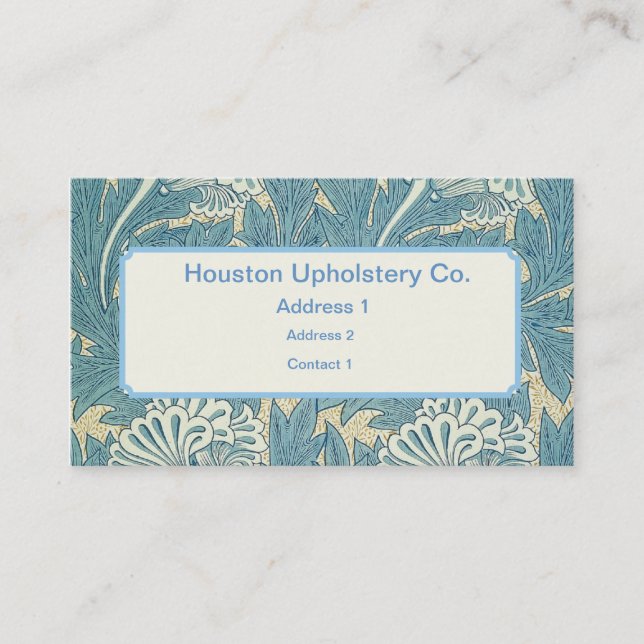 William Morris Wallpaper Designs Business Card (Front)