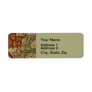 William Morris Wandle Anglais Floral Damask Design
