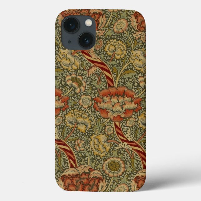 William Morris Wandle English Floral Damask Design Case-Mate iPhone Case (Back)