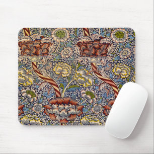 William Morris Wandle Navy Blue Floral Art Mouse Pad