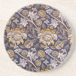 William Morris Wey Floral Arts Crafts Wallpaper Coaster
