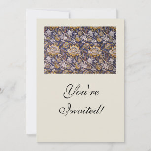 William Morris Wey Floral Arts Crafts Wallpaper Invitation