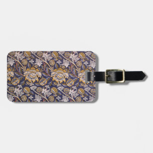 William Morris Wey Floral Arts Crafts Wallpaper Luggage Tag