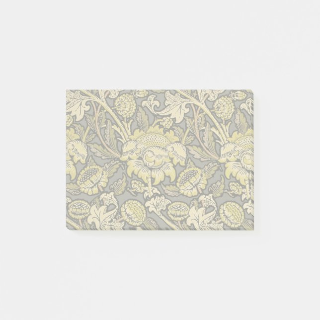 William Morris Wey Floral Arts Crafts Wallpaper Post-it Notes (Front)