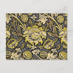 William Morris Wey Floral Arts Crafts Wallpaper Postcard