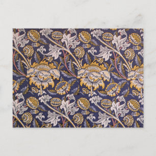 William Morris Wey Floral Arts Crafts Wallpaper Postcard