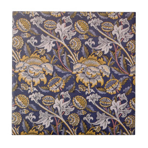 William Morris Wey Floral Arts Crafts Wallpaper Tile