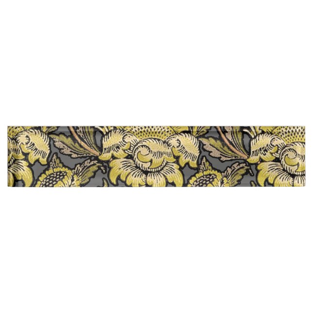 William Morris Wey Floral Wallpaper Nameplate (Front)