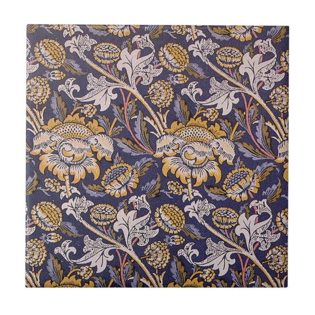 William Morris Wey Floral Wallpaper Tile (Front)