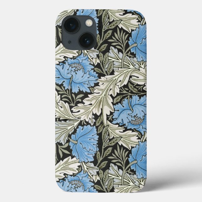 William Morris Wild Blue Poppies Case-Mate iPhone Case (Back)