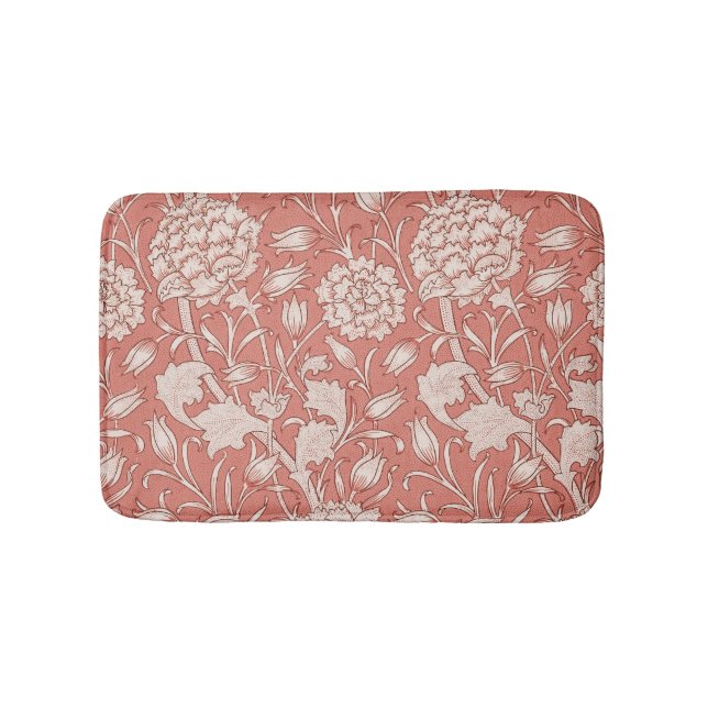 William Morris Wild Tulip Classic Victorian Design Bath Mat (Front)
