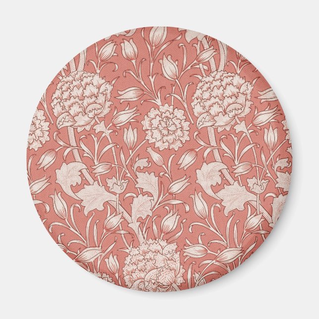 William Morris Wild Tulip Classic Victorian Design Magnet (Front)