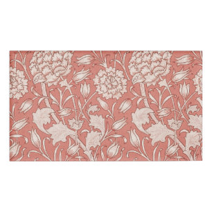 William Morris Wild Tulip Classic Victorian Design Name Tag