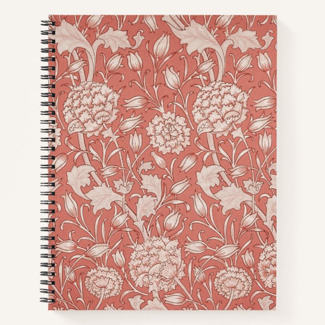 William Morris Wild Tulip Classic Victorian Design Notebook (Front)