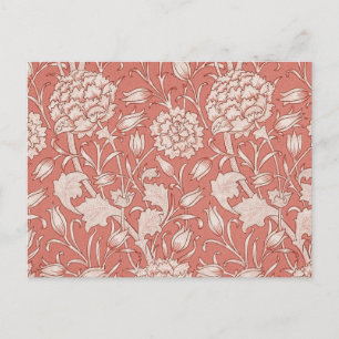 William Morris Wild Tulip Classic Victorian Design Postcard