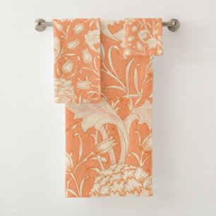 William Morris Wild Tulip famous pattern Bath Towel Set