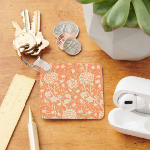 William Morris Wild Tulip famous pattern Keychain