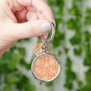 William Morris Wild Tulip famous pattern Keychain
