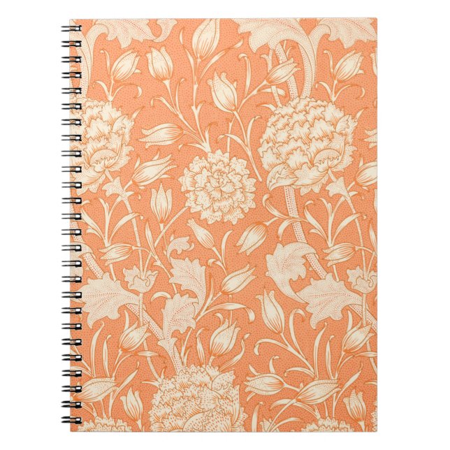 William Morris Wild Tulip famous pattern Notebook (Front)