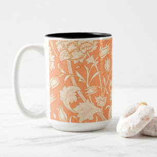 William Morris Wild Tulip famous pattern Two-Tone Coffee Mug