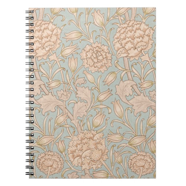 William Morris Wild Tulip Flower Floral Design Notebook (Front)