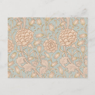 William Morris Wild Tulip Flower Floral Design Postcard