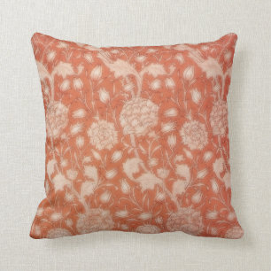 William Morris Wild Tulip Vintage Floral Throw Pillow