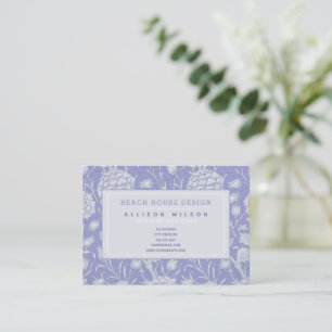 William Morris - Wild Tulips - Purple Floral Business Card