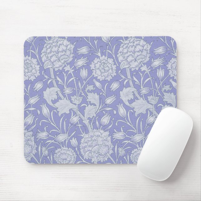 William Morris, Wild Tulips  Purple Floral Pattern Mouse Pad (With Mouse)