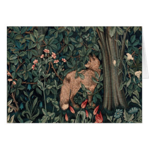 William Morris Wildlife Fox Greenery Art Print
