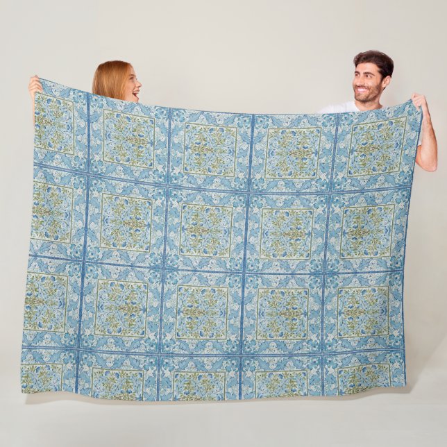 William Morris & Wilhelmina Style Prints Fleece Blanket (In Situ)