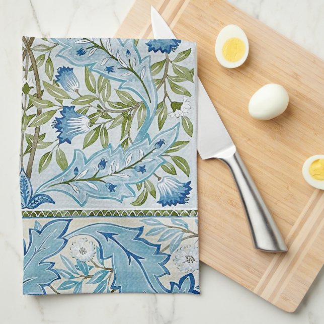 William Morris & Wilhelmina Style Prints Kitchen Towel (Quarter Fold)