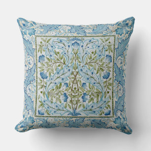 William Morris & Wilhelmina Style Prints Throw Pillow