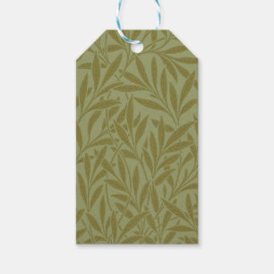 William Morris Willow Antique Green Leaf Vine Art Gift Tags