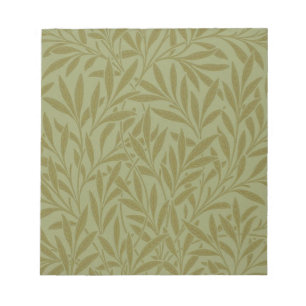 William Morris Willow Antique Green Leaf Vine Art Notepad