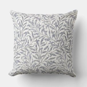 William Morris Willow Bough Blue Throw Pillow