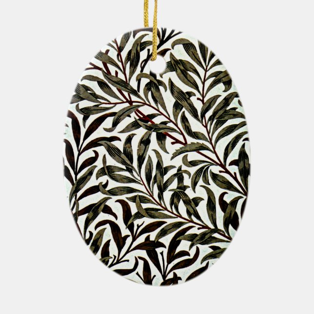 William Morris - Willow Bough Ceramic Ornament (Back)