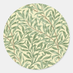 William Morris Willow Bough Classic Round Sticker