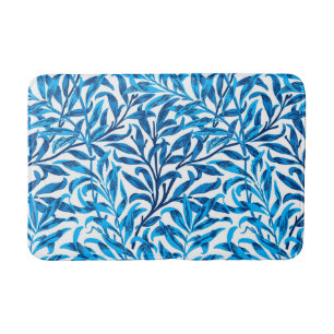 William Morris Willow Bough, Cobalt Blue & White Bath Mat