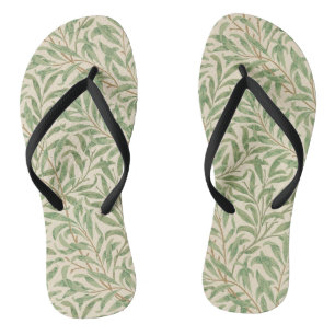 William Morris Willow Bough Garden Flower Classic Flip Flops