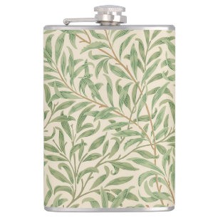 William Morris Willow Bough Garden Flower Classic Hip Flask