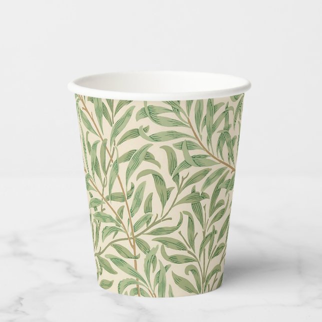 William Morris Willow Bough Garden Flower Classic Paper Cups (Front)