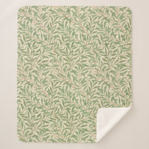 William Morris Willow Bough Garden Flower Classic Sherpa Blanket